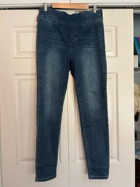 Grace & Lace Dark Blue Stretch Jeggings - Slim Pull-On